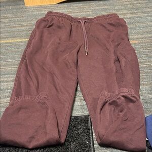 H&M Burgundy Track Pants